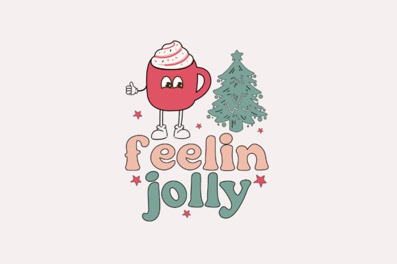 Feelin Jolly: A Retro Christmas Embroidery Design That Delivers Charm