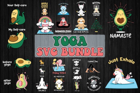 Funny Yoga Quotes SVG Bundle Review for Real Embroidery Projects